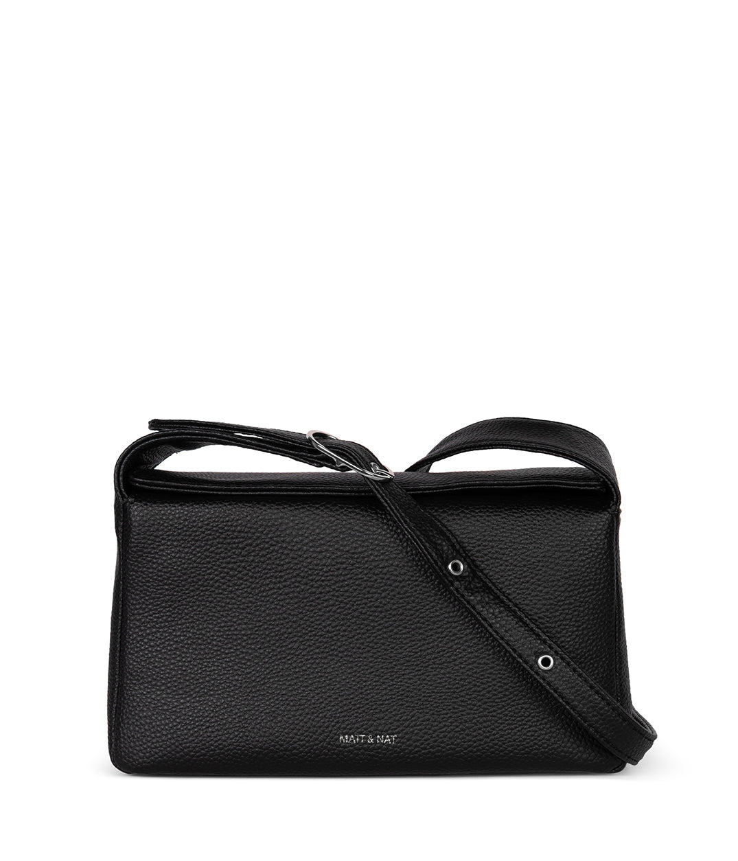 KERI Vegan Crossbody Bag – Grain | Color: Black - variant::black