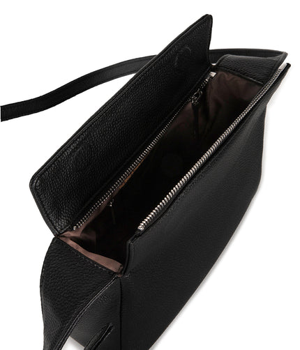 KERI Vegan Crossbody Bag – Grain | Color: Black - variant::black