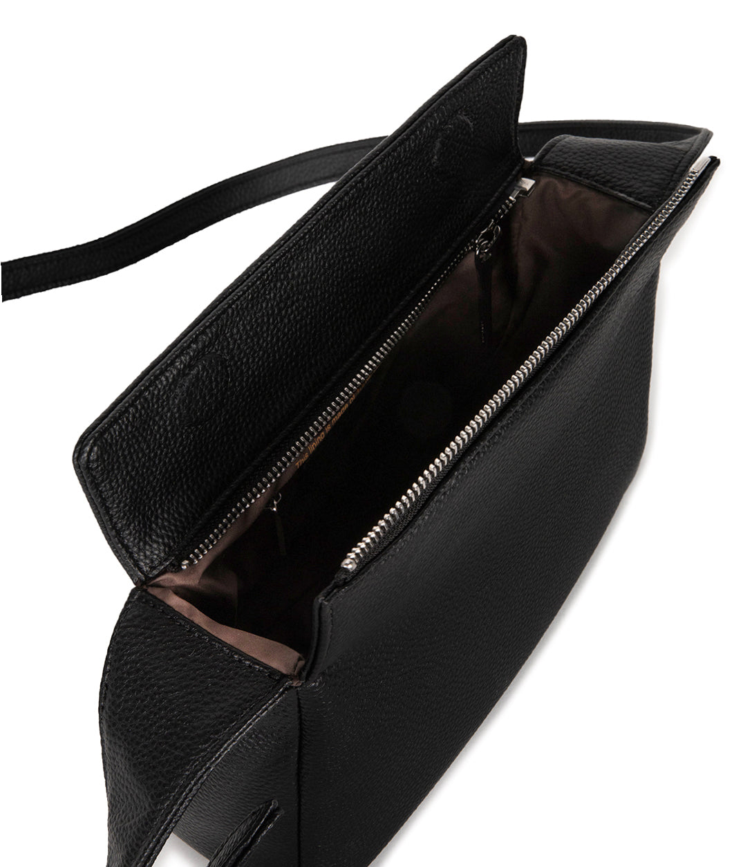 KERI Vegan Crossbody Bag – Grain | Color: Black - variant::black
