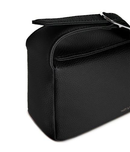 KERI Vegan Crossbody Bag – Grain | Color: Black - variant::black