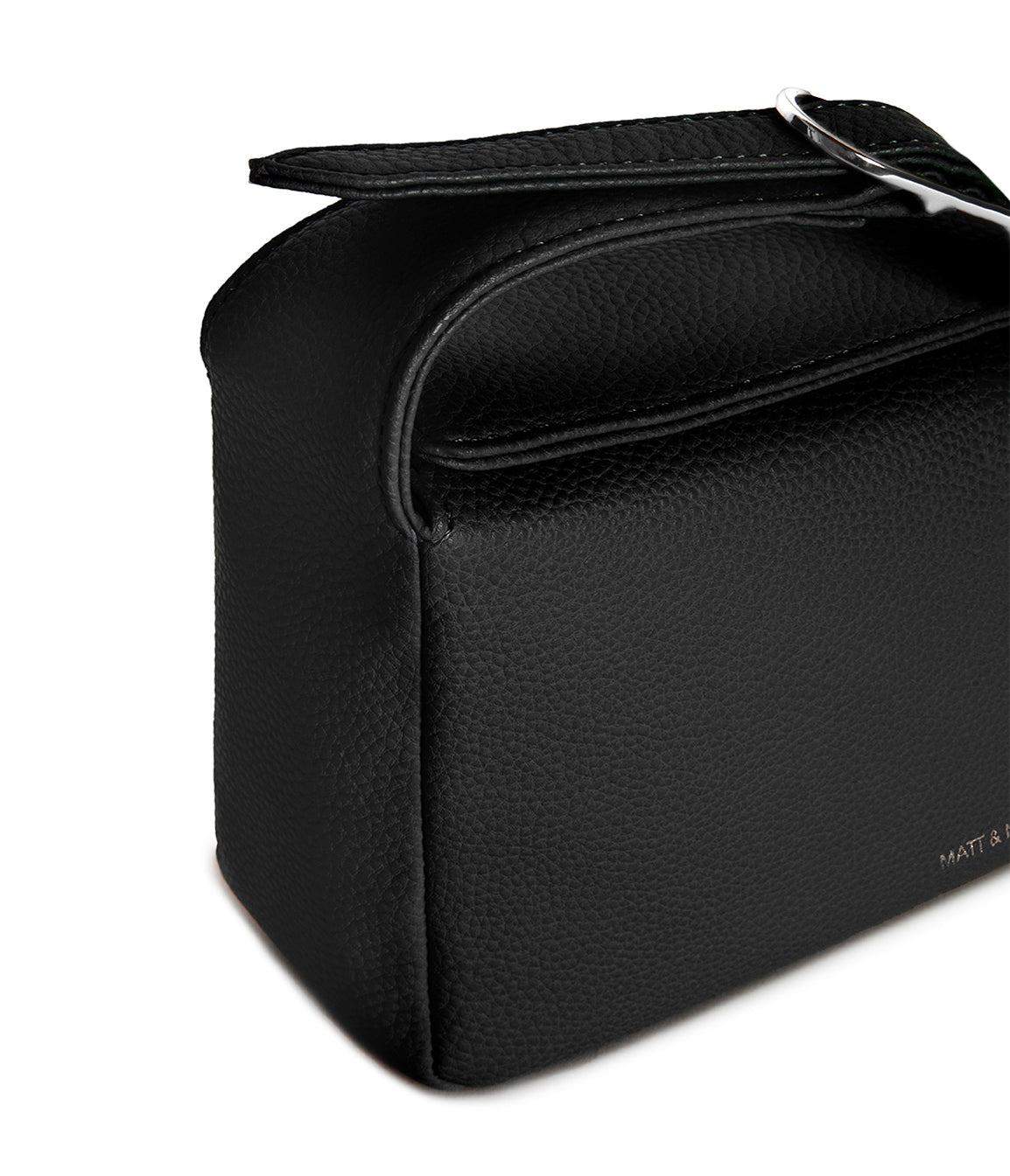 KERI Vegan Crossbody Bag – Grain | Color: Black - variant::black