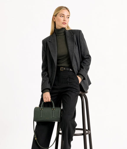 LUCE Vegan Crossbody Bag - Grain | Color: Almond - variant::almond