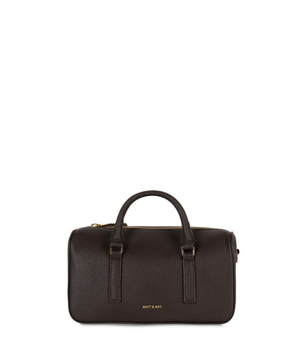 LUCE Vegan Crossbody Bag - Grain | Color: Fudge - variant::fudge