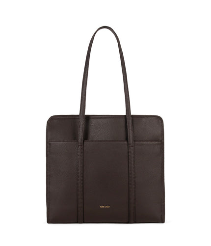 LUSIK Vegan Tote Bag – Grain | Color: Fudge - variant::fudge