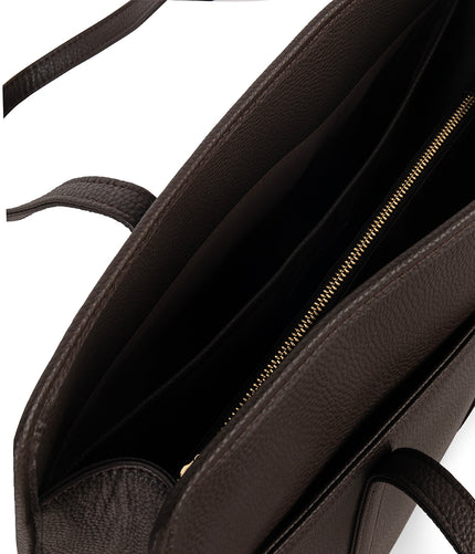LUSIK Vegan Tote Bag – Grain | Color: Fudge - variant::fudge