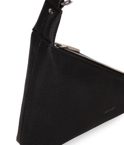 MATINA Vegan shoulder bag - Grain | Color: Black - variant::black