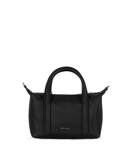 MOLA Vegan Crossbody Bag - Grain | Color: Black - variant::black