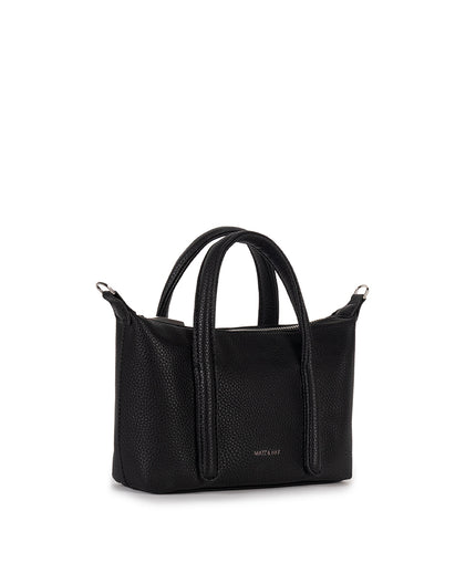 MOLA Vegan Crossbody Bag - Grain | Color: Black - variant::black