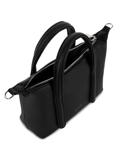 MOLA Vegan Crossbody Bag - Grain | Color: Black - variant::black