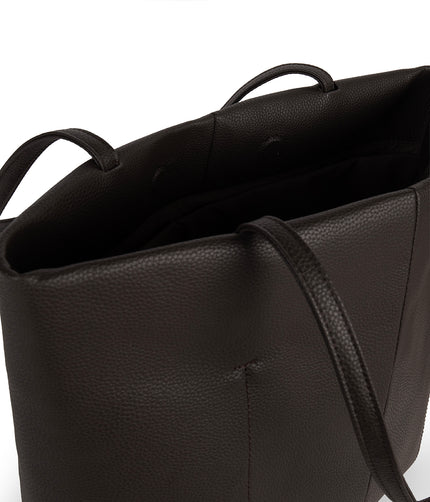 NATALIA Vegan Tote Bag – Grain | Color: Fudge - variant::fudge