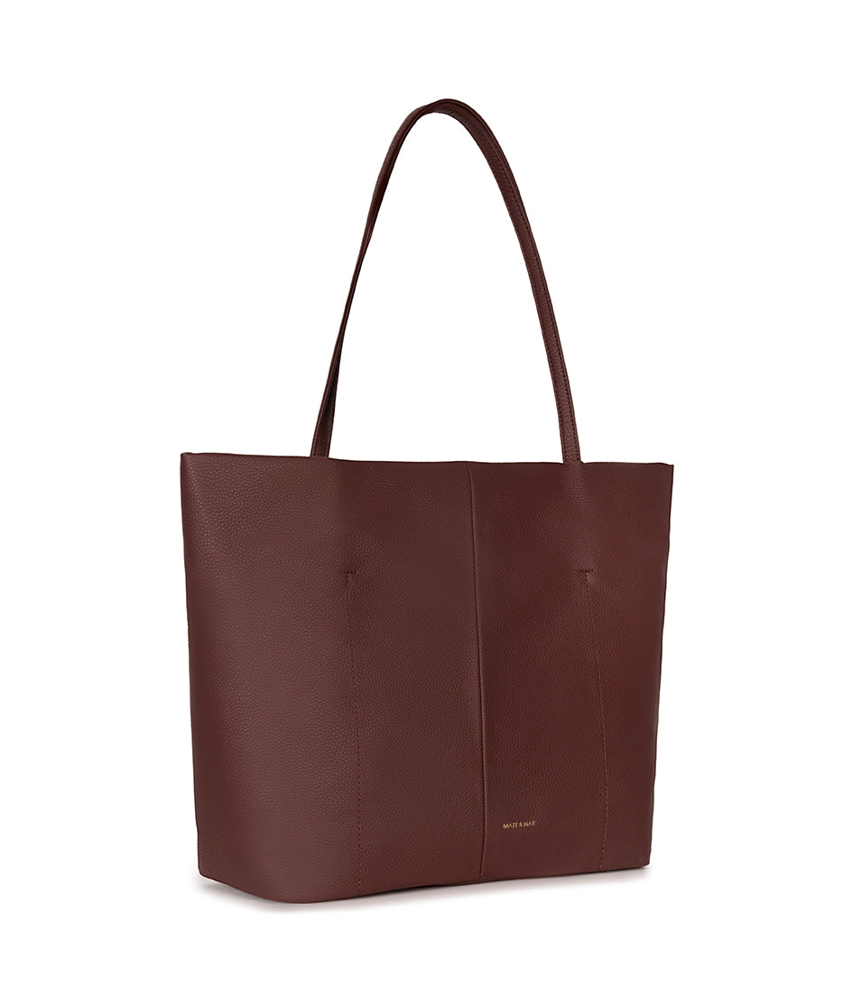 NATALIA Vegan Tote Bag – Grain | Color: Cherry - variant::cherry