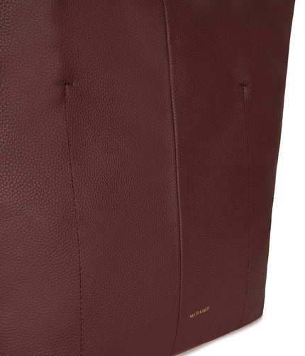 NATALIA Vegan Tote Bag – Grain | Color: Cherry - variant::cherry