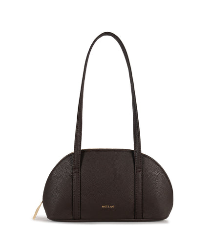 REA Vegan Satchel - Grain | Color: Fudge - variant::fudge