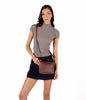 SAM Vegan Crossbody Bag - Grain | Color: Black - variant::black