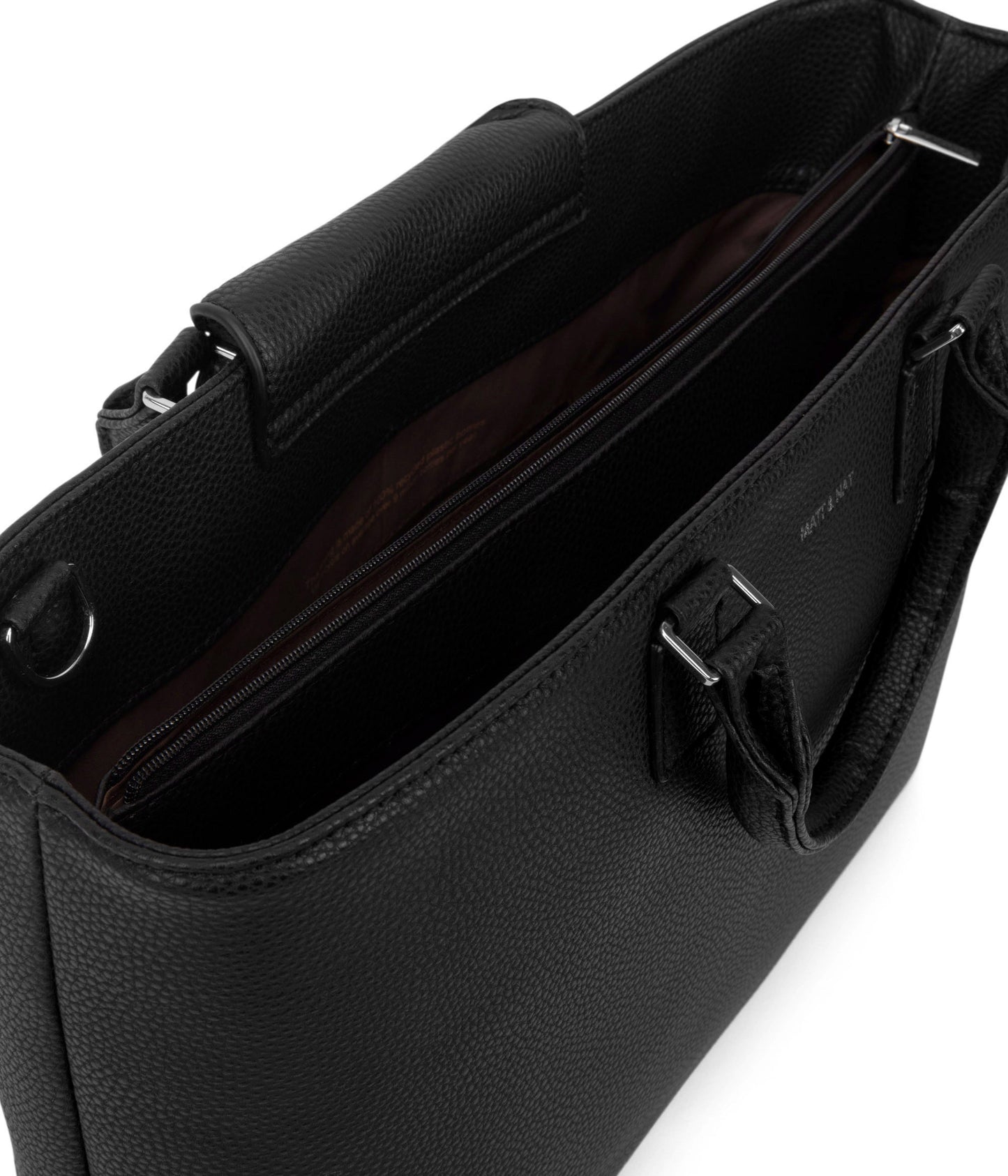 SEVYN Vegan Satchel - Grain | Color: Black - variant::black