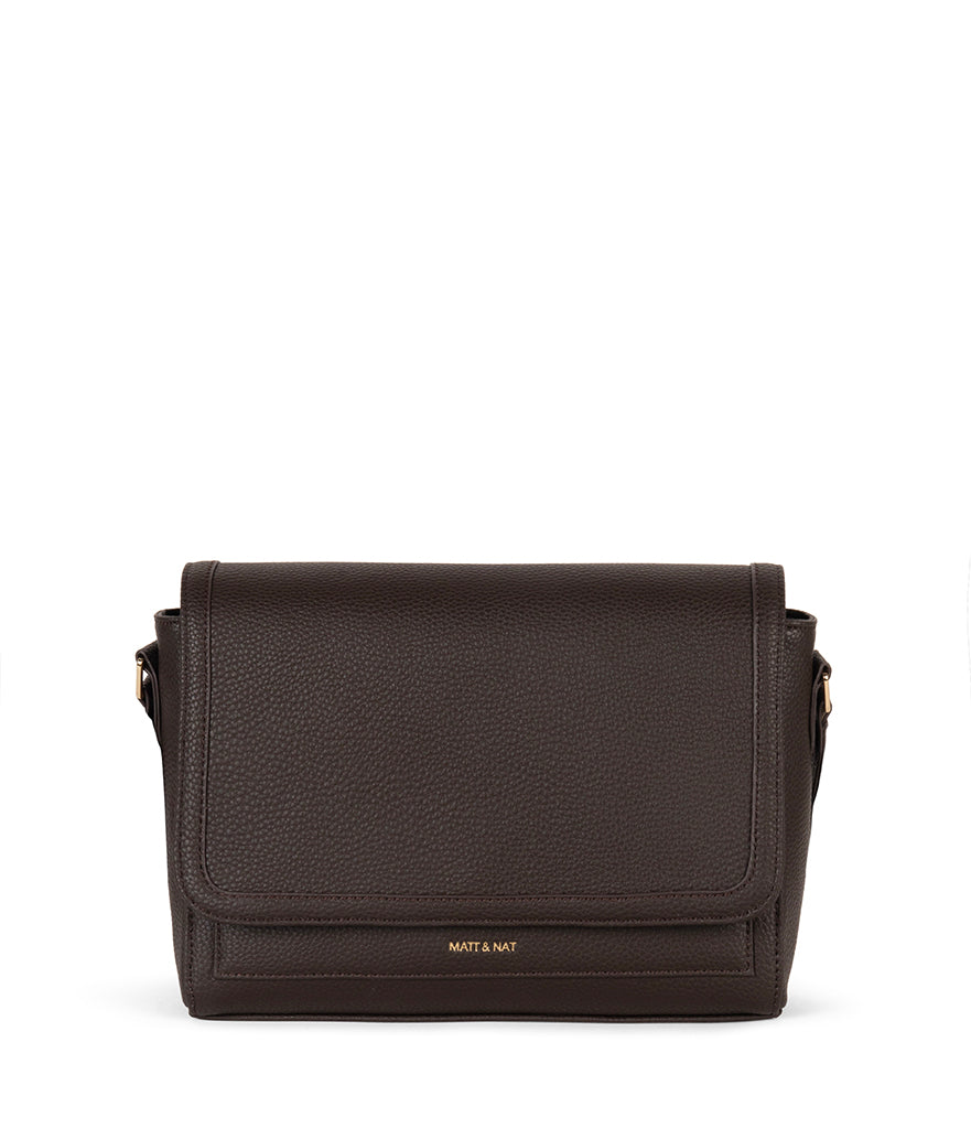 SUNNY Vegan Shoulder Bag – Grain | Color: Fudge - variant::fudge
