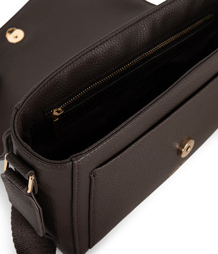 SUNNY Vegan Shoulder Bag – Grain | Color: Fudge - variant::fudge
