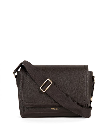 SUNNY Vegan Shoulder Bag – Grain | Color: Fudge - variant::fudge