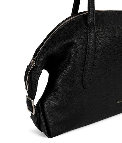 Vania Vegan Tote Bag – Grain | Color: Black - variant::black
