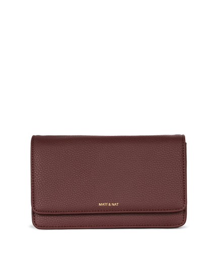 BEE Vegan Crossbody Bag - Grain | Color: Cherry - variant::cherry