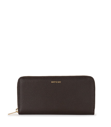 CENTRAL Vegan Wallet - Grain | Color: Fudge - variant::fudge