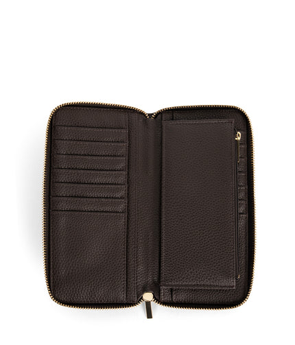 CENTRAL Vegan Wallet - Grain | Color: Fudge - variant::fudge