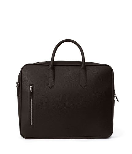 ELON Vegan Briefcase - Grain | Color: Fudge - variant::fudge