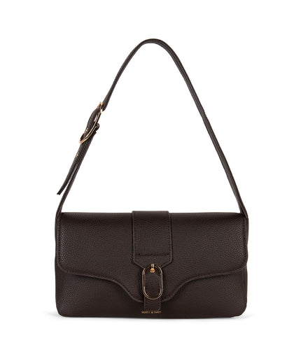 ISABELLE Vegan Shoulder Bag – Grain | Color: Fudge - variant::fudge
