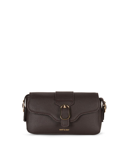 ISABELLE SM Vegan Crossbody Bag – Grain | Color: Fudge - variant::fudge