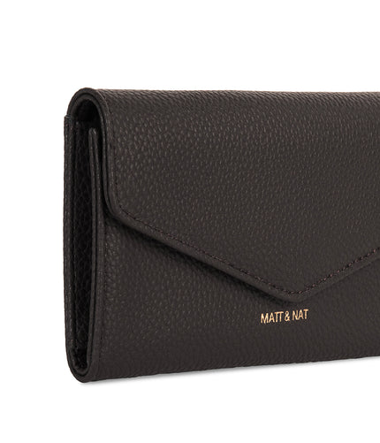 RAYE Vegan Wallet - Grain | Color: Fudge - variant::fudge