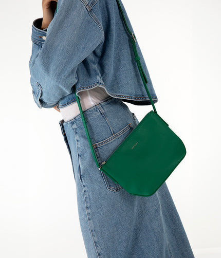 SAM Vegan Crossbody Bag - Grain | Color: Black - variant::black