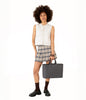 SEVYN Vegan Satchel - Grain | Color: Fudge - variant::fudge