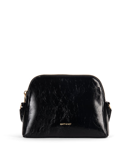 FIDA Vegan Crossbody Bag - Groove | Color: Black - variant::black