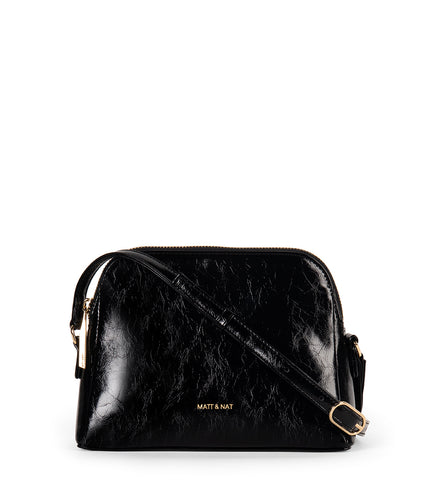 FIDA Vegan Crossbody Bag - Groove | Color: Black - variant::black