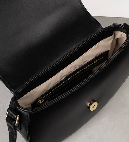 AGATHE Vegan Crossbody Bag - UPPEAL™ | Color: Black - variant::black