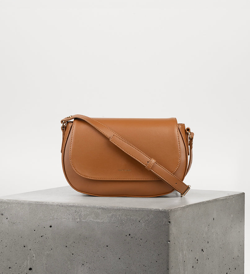 AGATHE Vegan Crossbody Bag - UPPEAL™ | Color: Nutty - variant::nutty