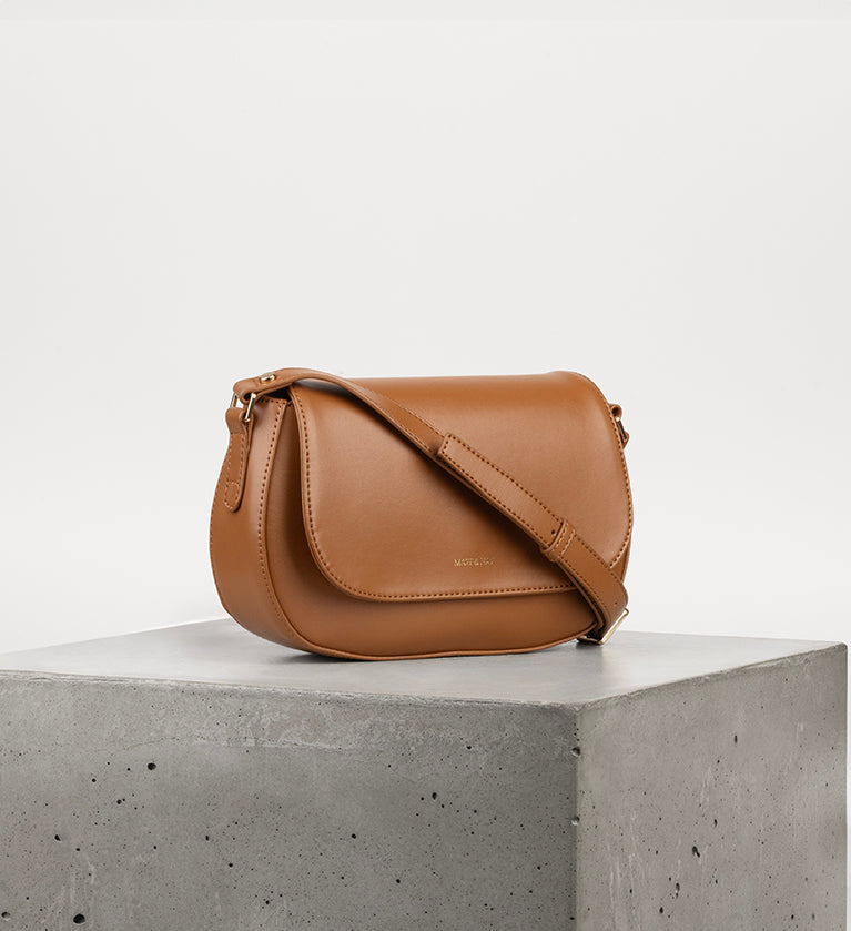 AGATHE Vegan Crossbody Bag - UPPEAL™ | Color: Nutty - variant::nutty