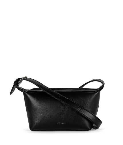 CASTLE Vegan Crossbody Bag - Theme | Color: Black - variant::black