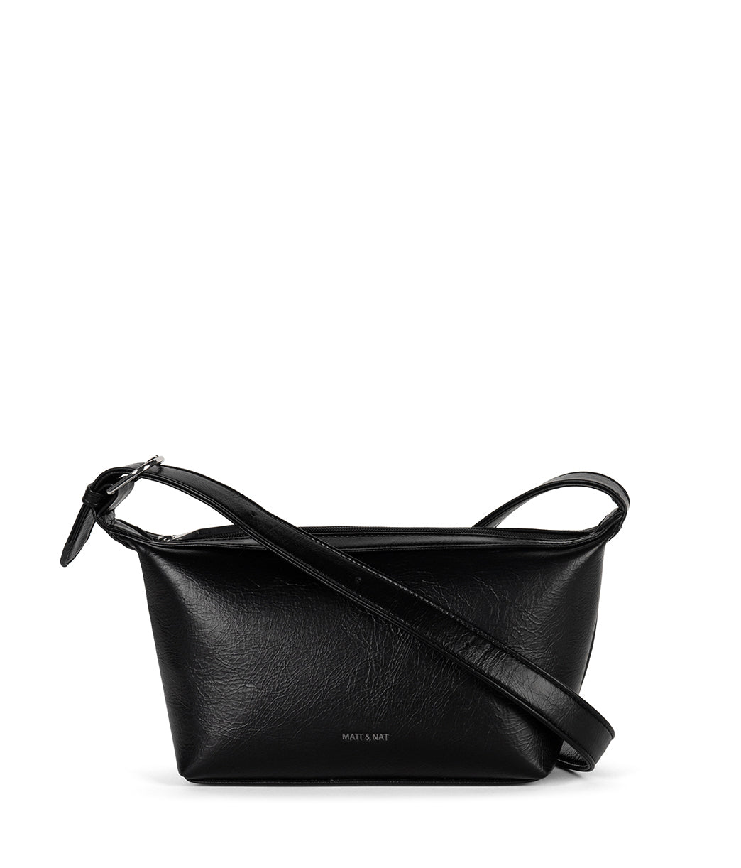 CASTLE Vegan Crossbody Bag - Theme | Color: Black - variant::black