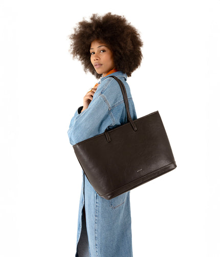 ELIZA Vegan Tote Bag - Theme | Color: Rust - variant::rust