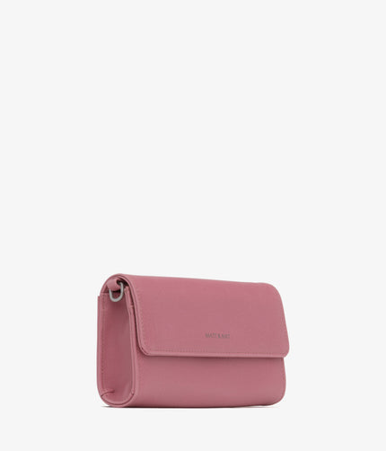 DREW Vegan Crossbody Bag - Vintage | Color: Pink - variant::berry