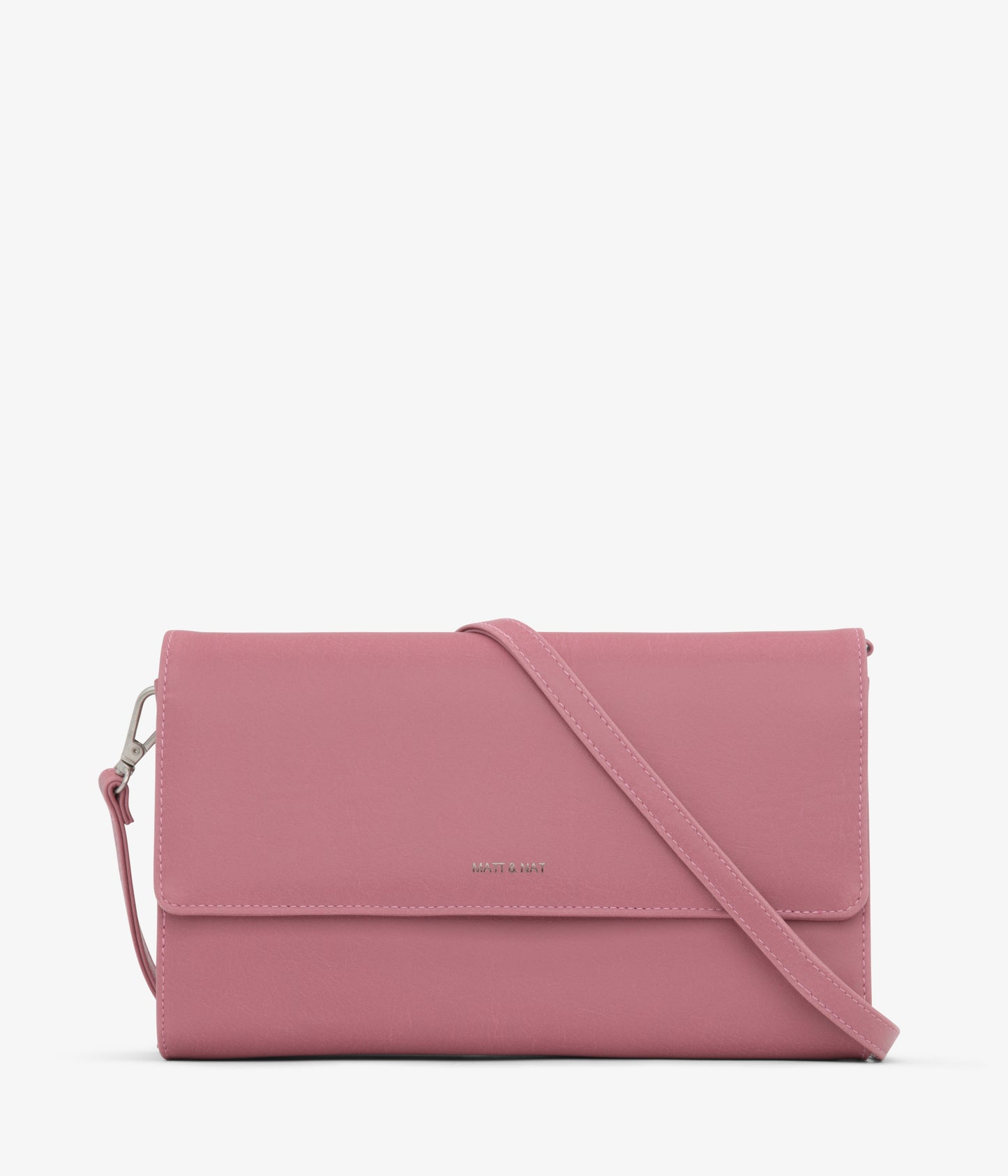 DREWLG Large Vegan Crossbody Bag - Vintage | Color: Pink - variant::berry