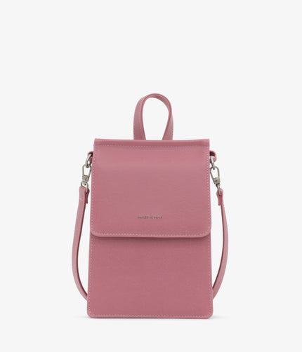 THESSA Vegan Crossbody Bag - Vintage | Color: Pink - variant::berry