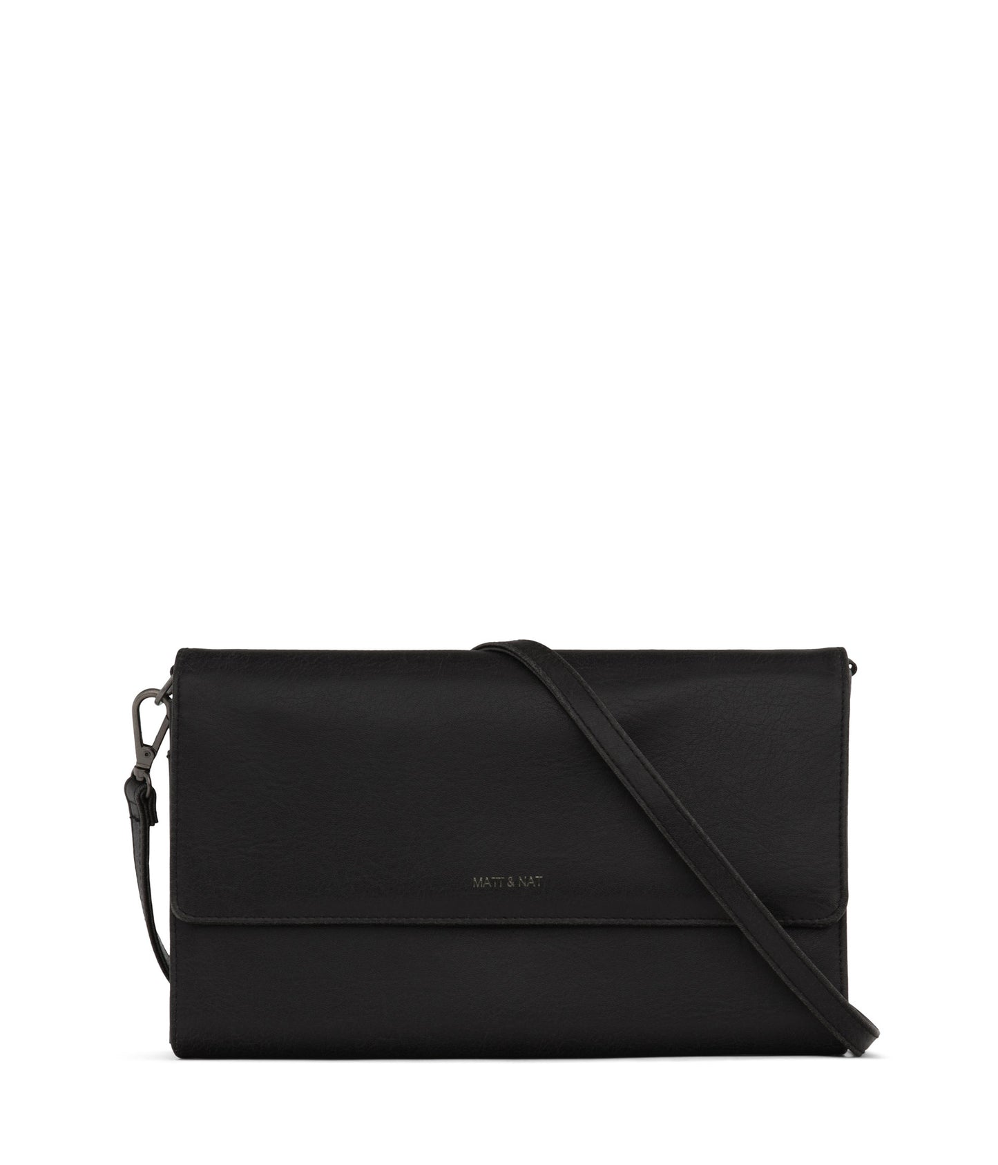 DREW LG Vegan Crossbody Bag - Arbor | Color: Black - variant::black