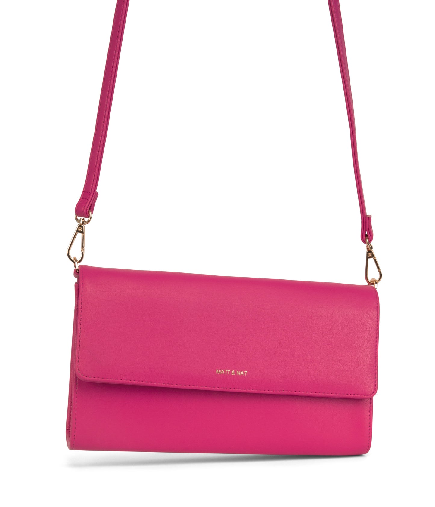 DREW LG Vegan Crossbody Bag - Arbor | Color: Pink - variant::dragonfruit