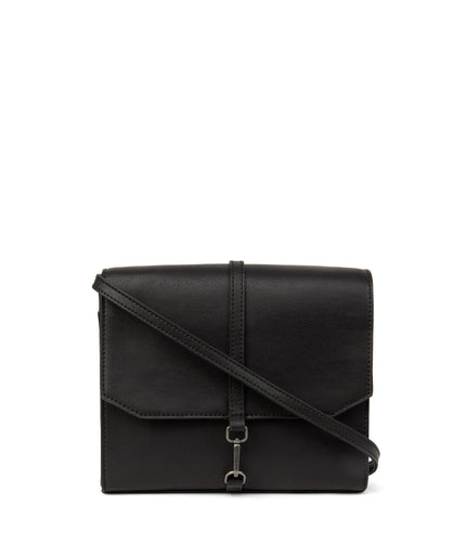 LAUREN Vegan Crossbody Bag - Arbor | Color: Black - variant::black
