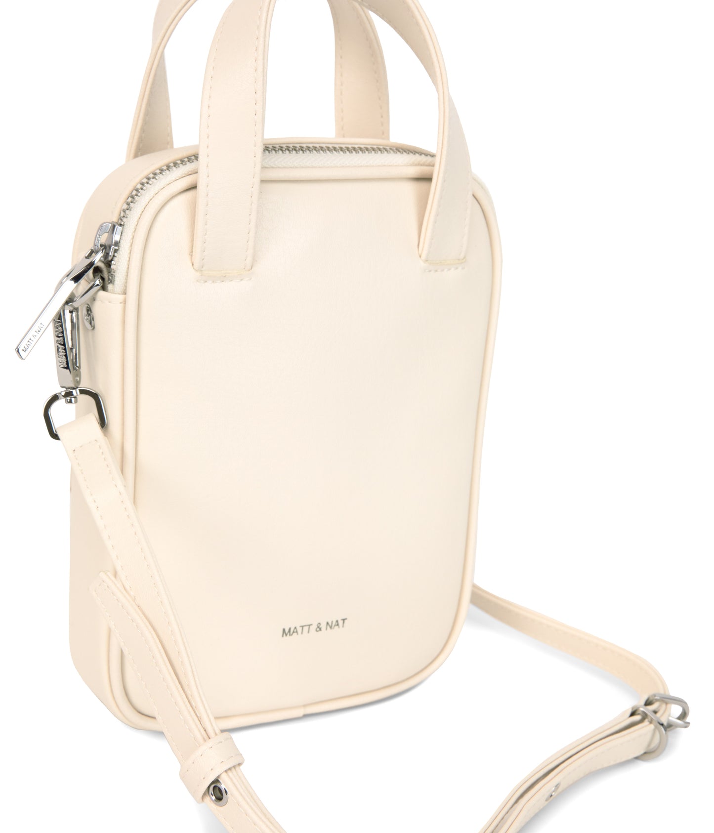 LEAP Vegan Crossbody Bag - Arbor | Color: White, Beige - variant::macadamia