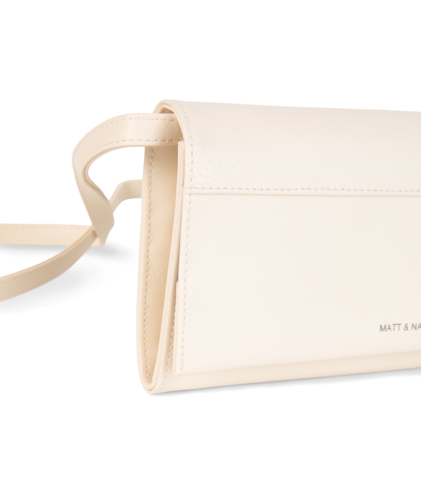 LETTE Vegan Wallet Crossbody Bag - Arbor | Color: White, Beige - variant::macadamia