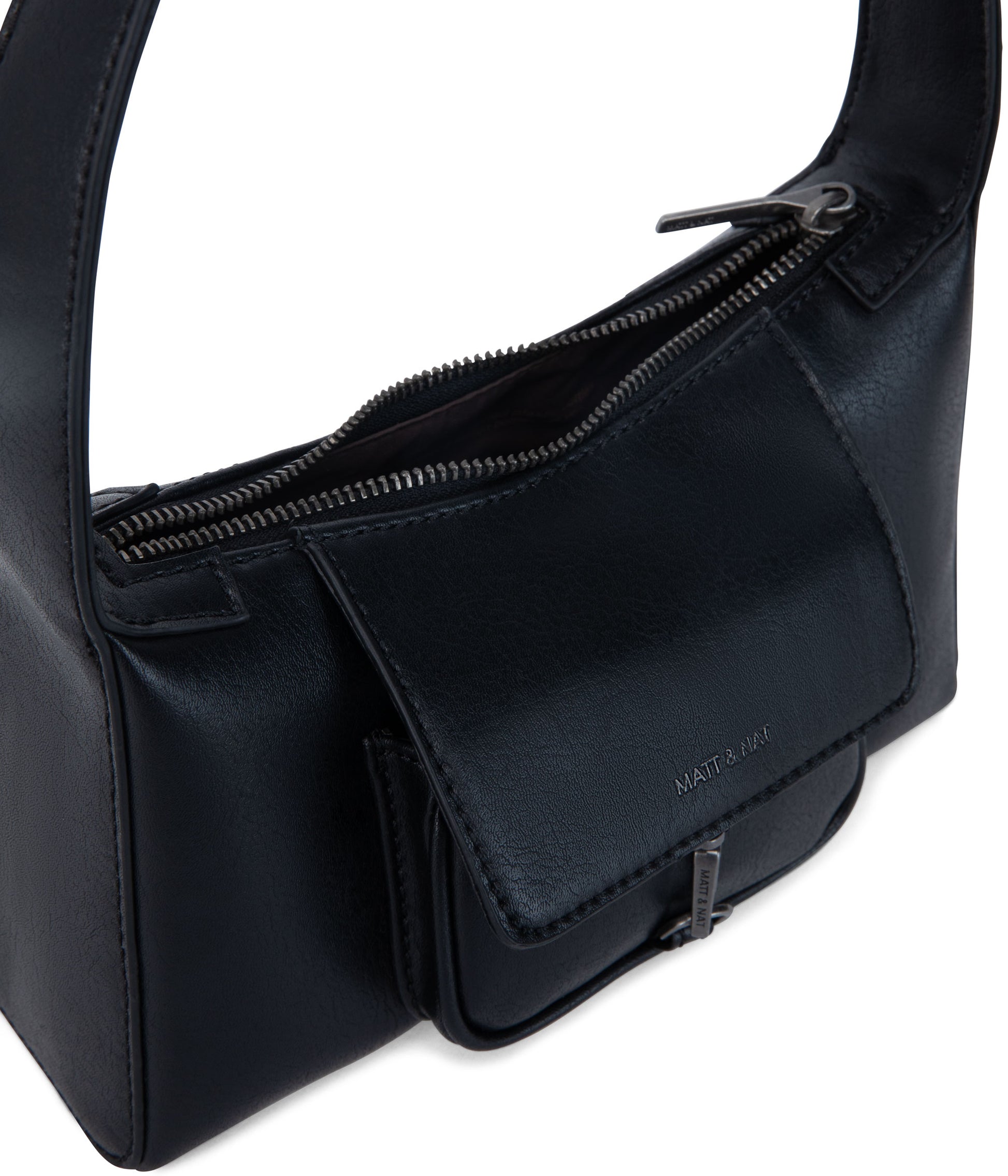 LOTI Vegan Shoulder Bag - Arbor | Color: Black - variant::black