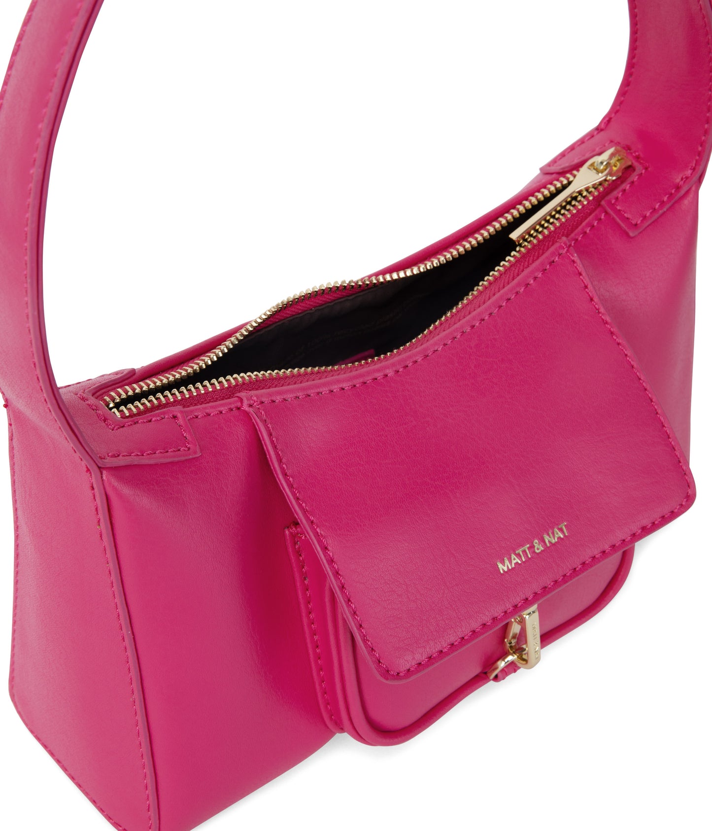 LOTI Vegan Shoulder Bag - Arbor | Color: Pink - variant::dragonfruit